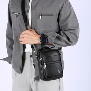 Sac bandoulière tendance pour usage quotidien, grande capacité, imperméable, léger, sac messager pour homme - Product Image 6