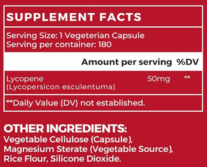 Licopeno 50mg, Cápsulas Naturales Derivadas del Tomate, Suplemento Dietético para Adultos, Apoyo Antioxidante para la Próstata y el Corazón, Salud Digestiva - Product Image 4
