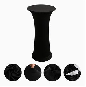 Copritavolo Elasticizzato in Spandex <span class=keywords><strong>per</strong></span> Tavoli <span class=keywords><strong>da</strong></span> Cocktail, Copritavolo Rotondo Aderente <span class=keywords><strong>per</strong></span> Tavoli Alti <span class=keywords><strong>da</strong></span> Bar, <span class=keywords><strong>per</strong></span> Matrimoni, Feste, Banchetti ed Eventi - Product Image 2