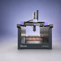 Machine de fraisage CNC à 4 axes haute précision 1325 avec broche oscillante pour la découpe et la gravure 3D de meubles en bois et de moules en EPS