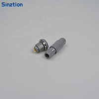 Connecteur rond multi-cœurs 0P pour applications médicales et aériennes, en plastique, auto-bloquant, push-pull, mâle/femelle, vente en gros usine