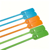 Scellés de sécurité en plastique Tamper Event pour vêtements ST8025 400mm pour conteneurs de vêtements et camions avec logo et numéros personnalisés