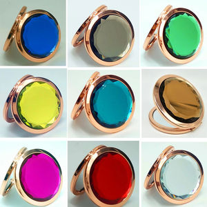 Mini <span class=keywords><strong>espejo</strong></span> de maquillaje personalizado, <span class=keywords><strong>espejo</strong></span> de cristal cosmético pequeño, <span class=keywords><strong>barato</strong></span>, oro rosa, 2023 - Product Image 5