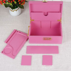 Boîte de rangement en bois pour accessoires de fumeur, vente en gros, directement de l'usine, avec serrure, pour tabac et thé - Product Image 1