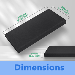 Pannelli acustici fonoassorbenti autoadesivi pannelli a parete in vetroresina per insonorizzazione studi uffici Home theater - Product Image 6