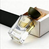 Botol parfum transparan 30ml unik desain cantik botol kaca kosong botol aroma dengan tutup Matte