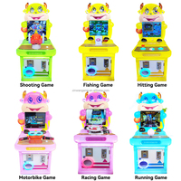 Machines de jeu d'arcade de course automobile à vitesse folle 5 en 1 à pièces avec câbles pour enfants, volant de jeu