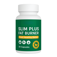 Cápsulas Slim Plus Quemagrasas, Ayuda Digestiva Natural Detox, Aumenta la Energía, Apoya el Control de Peso, 30 Cápsulas, Adultos, 2 Cápsulas