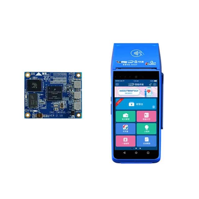 Venta caliente IMX6UL computadora de placa única con 4GB EMMC Android Placa de desarrollo para máquinas pos