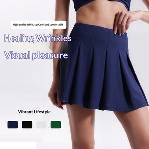 Falda deportiva transpirable de verano para mujer, estilo diseñador, para golf y tenis, con cintura natural, diseño en A, antideslizante, con bolsillo para yoga - Product Image 2