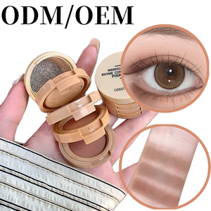 Palette de fards à paupières scintillants 3 couleurs ODM/OEM : Combine éclaircissement <span class=keywords><strong>sous</strong></span> <span class=keywords><strong>les</strong></span> <span class=keywords><strong>yeux</strong></span>, maquillage tout-en-un essentiel pour un regard éclatant. - Product Image 1