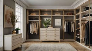 Armario Vestidor Personalizado Vermonhouzz, Sistema de Armario Abierto con Áreas de Colgado Largo y Corto, Gran Capacidad de Almacenamiento - Product Image 4