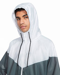 High Quality <b>Men's</b> Zip Lightweight Canvas Windbreaker <b>Jacket</b> Kangaroo Pocket Hooded Bomber Style Quick Dry Breathable - Product Image 4