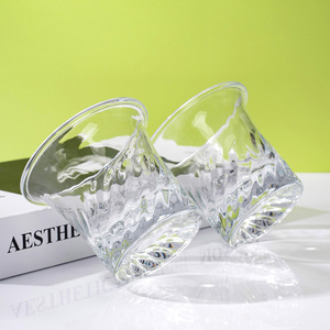 <span class=keywords><strong>Verres</strong></span> à whisky, à vin et à cocktail vides de 6 oz (200 ml) en verre cristal transparent rond pour hôtel et bar, vente en gros - Product Image 2