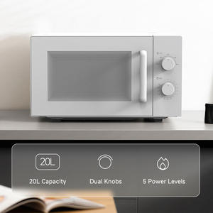 Microwave Oven Listrik Rumah Tangga 25L Warna Hitam dengan Fungsi Panggangan, Daya Listrik - Product Image 6