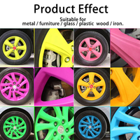 Peinture en aérosol multi-couleurs pelable, flexible, résistante aux rayures, amovible pour les surfaces métalliques et plastiques des véhicules
