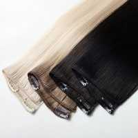 Extensions bouclées à clipser en gros 100% Cheveux Indiens Remy Double Drawn Machine Double Weft Loose Wave Sans Pression sur les stocks Expédition Rapide