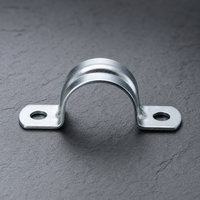 Support de fixation en U robuste en acier au carbone zingué pour tuyaux, emboutissage métallique