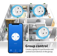 Enchufe Inteligente WiFi Matter de MT-UK con Medidor de Energía y Control por Voz para Dispositivos Móviles, Enchufe Estándar Británico