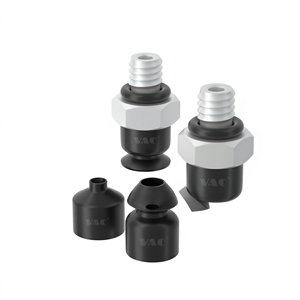 VAC J-WEP01 <b>Mini</b> Vacuum Suction Cup Silicone Black Rubber for Industrial <b>Robot</b> Arm Automation - Product Image 1