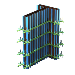 Moules de coffrage de colonne en béton carrés rectangulaires en acier réglables faciles à installer pour la <span class=keywords><strong>construction</strong></span> - Product Image 5