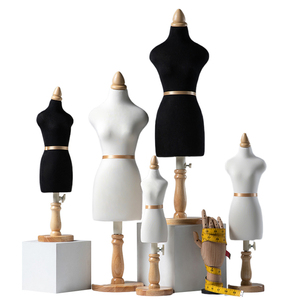 Groothandel Verstelbare Naaister 1/2 1/3 1/<span class=keywords><strong>4</strong></span> Vrouwelijke Dummy Half-Body Mini Mannequin Voor Kleermaker - Product Image 1
