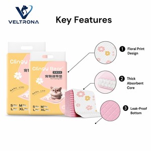 Tappetini Assorbenti per Cani con Motivo Floreale, Spessi e Impermeabili, Tappetini per Addestramento Cuccioli, Vendita all'Ingrosso - Product Image 4