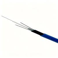 Câble à fibre optique pour mines souterraines, câble blindé ignifuge à gaine bleue pour environnements miniers difficiles
