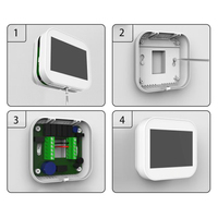 Thermostat de conception industrielle intelligente Thermomètre Wifi LoraWan Régulateur de température de chaleur/CVC pour chauffage AC ou par le sol