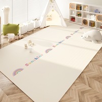 Tapis géométriques de luxe grand format à prix d'usine en gros, tapis modernes personnalisés en velours cristal imprimé pour salon