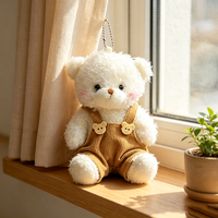 Porte-clés en peluche personnalisés OEM d'usine, jouets breloques mignons Kawaii, lapin de dessin animé, animal, fruit, ours en peluche, vente en gros