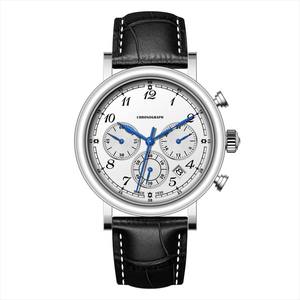 นาฬิกาข้อมือผู้ชายแฟชั่นธุรกิจหรูหรา สปอร์ต สแตนเลสสตีล ควอตซ์ กันน้ำ 3ATM เรืองแสง สำหรับดำน้ำ แบบอนาล็อก - Product Image 1