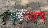 V-3276 Branche d'olivier artificielle de couleur automnale pour la décoration de la maison