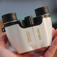 Binoculares plegables con visión nocturna de baja luz para ver aves al aire libre, binoculares de 10x22 con Zoom para caza y acampada