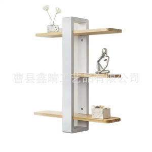 Wooden Wall <b>Shelf</b> 6 Tier Rectangle Multifunctional Storage <b>Rack</b> For Living Room Modern Minimalist Design - Product Image 3