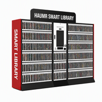 Borne de libre-service intelligente HAUMR pour bibliothèque, avec support de cartes universelles, surveillance à distance en réseau et RFID UHF, pour personnel et salles de bibliothèque
