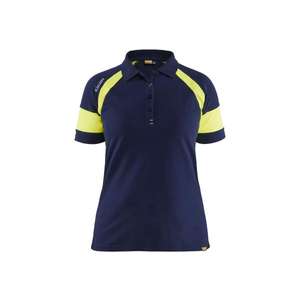 BLAKLADER - 352910508933XS Polo de Mujer con Hi-vis Azul marino/Amarillo Hi-vis-EAN 7330509916919 ROPA DE TRABAJO DE LA HI-VIS - Product Image 5