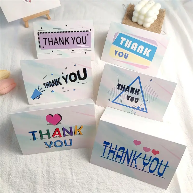 Ychon новые благодарственные открытки, благодарственные открытки, в том числе наклейки на конверты, открытки с сообщениями
