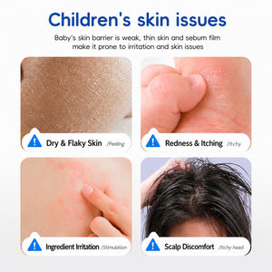 Shampooing et gel douche 2 en 1 pour bébé, avec huile de graines de tournesol, céramide NP, nettoyant hydratant pour les cheveux et la peau sensibles des bébés - Product Image 3