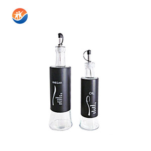 Botella de Vidrio para Aceite de Oliva con Recubrimiento de Acero Inoxidable, en Oferta - Product Image 2
