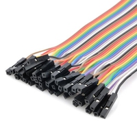 OKY0060 Câbles de liaison femelle-femelle de 20 cm, 40 broches, pour platine d'expérimentation Arduino Raspberry Pi