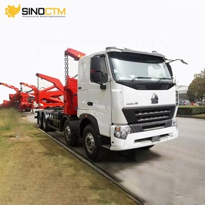 Thương hiệu Mới sinotruk HOWO 8x4 bán Trailer bên nâng lên Xe Tải/xe tải selfloader để xử lý container 20ft - Product Image 4