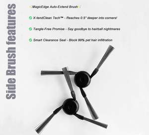 Accesorios para Aspiradoras Robóticas Mova Ecovacs Dreame Roborock, <span class=keywords><strong>Precio</strong></span> de Fábrica, Kits de Cepillos Laterales y Principales de Repuesto para Xiaomi Mijia - Product Image 6