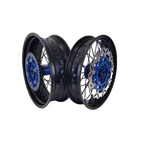 <span class=keywords><strong>2023</strong></span> nuevo modelo Supermoto juego de ruedas 7116 llanta de rueda de aleación de aluminio con cubo azul 6061 para Yamaha <span class=keywords><strong>YZ</strong></span> YZF - Product Image 4