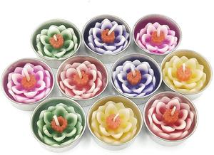 Floating Rose Petals Flower <strong>Candle</strong> Hand Poured Wax Rose Scent <strong>Small</strong> <strong>Candles</strong> for Home Decor - Product Image 4