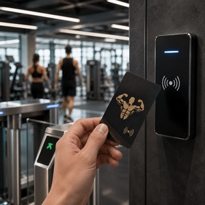 Carte de membre de salle de sport personnalisée avec puce RFID pour l'identification des membres et la gestion de l'accès aux clubs de fitness - Product Image 1