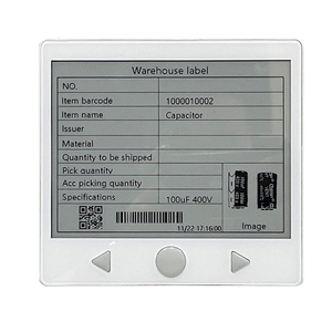 5,8-дюймовая электронная этикетка <span class=keywords><strong>IoT</strong></span> для сборки заказов с поддержкой BLE, длительным сроком службы батареи и системой AI — умная система этикетирования для снижения ошибок в работе - Product Image 1