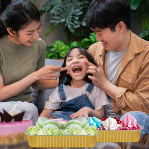 ภาชนะฟอยล์อะลูมิเนียมขนาด 6.8 ออนซ์ ปิดผนึกด้วยความร้อน ป้องกันการรั่วซึม สำหรับอบทุเรียน อบขนม และเก็บรักษาเป็นเวลานาน - Product Image 5
