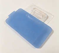 Plaque acrylique givrée effet gelée au toucher doux pour présentoirs cosmétiques