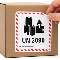 Étiquettes d'expédition autocollantes en papier imperméable avec avertissements de manutention pour le transport et l'emballage de cartons